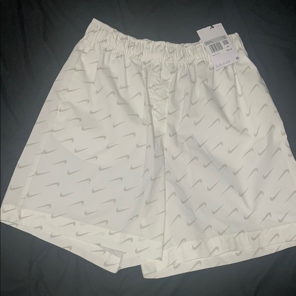 Nike Women's Swim Shorts - White and Gray